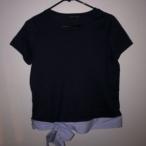 tee with bow detailing